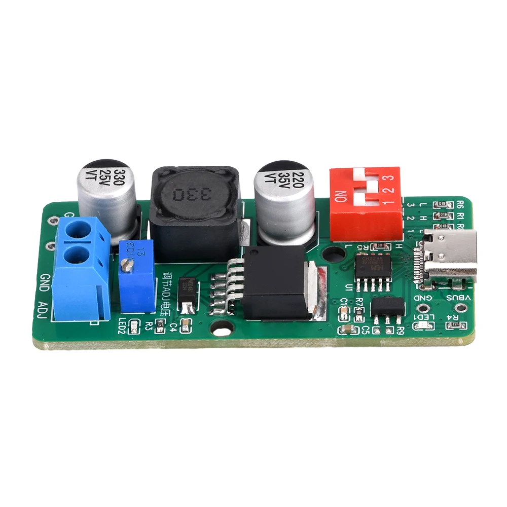 DC1.8V~18V PD Deceiver Adjustable Power Module Fast Charging Trigger Support PD3.0/2.0 Type-C Interface