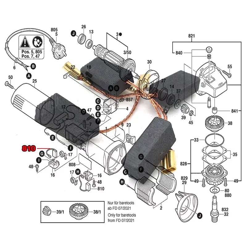 4Pcs GWS6-115 Carbon-Brush Replace For Bosch PWS700-115 GWS580 GWS8-100C GWS6-125 PWS700-125 Angle Grinder Power Tools