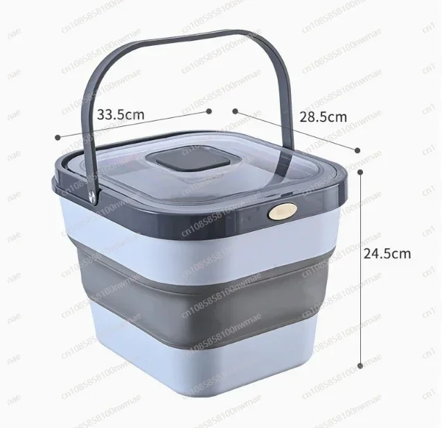 Kitchen supplies storage pet ration bucket, folding rice box, folding rice bucket, household rice bucket moisture-proof