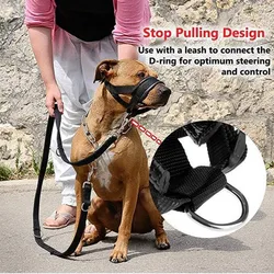 Soft Nylon Pet Dog Muzzle Outdoor Breathable Safe Dog Mouth Cover Used For Small Medium Large Dogs To Prevent Biting Barking