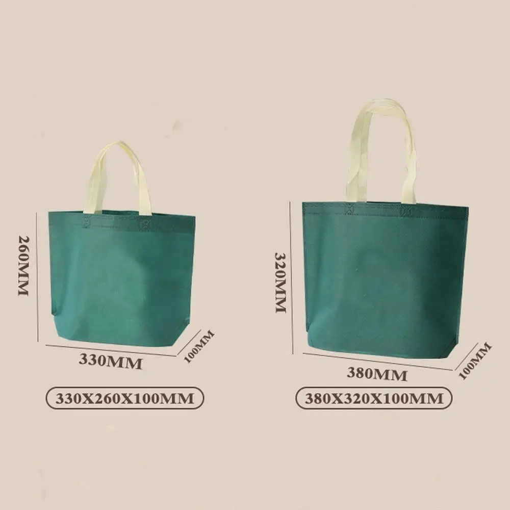 1PC Colorful Non Woven Bag with Handle Durable Reusable Large Capacity Tote Bag Shopping Bag Multifunction Gift Pouch