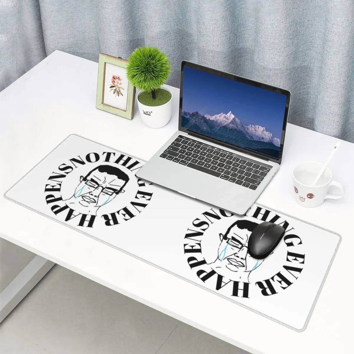 Large Mouse Pad Nothing Ever Happens Chudjak Chud Gamer PC Laptop Mats Keyboard Carpet Computer Gaming Desk Mat
