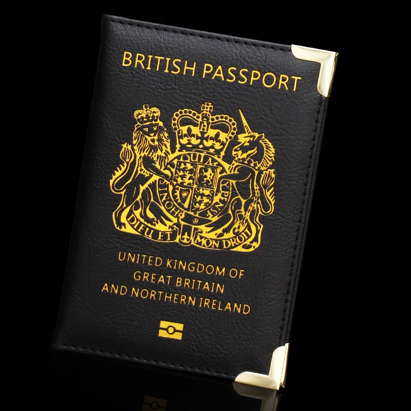 United Kingdom British Passport Cover UK Women Case for Passport Pink PU Cover of British Passport