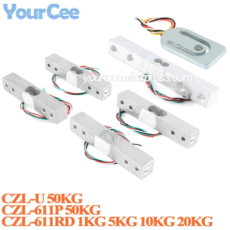 Electronic Scale Aluminum Alloy Weighing Sensor Load Cell Electronic 1kg 5kg 10kg 20kg 40kg 50kg for Kitchen CZL-611RD CZL-611P