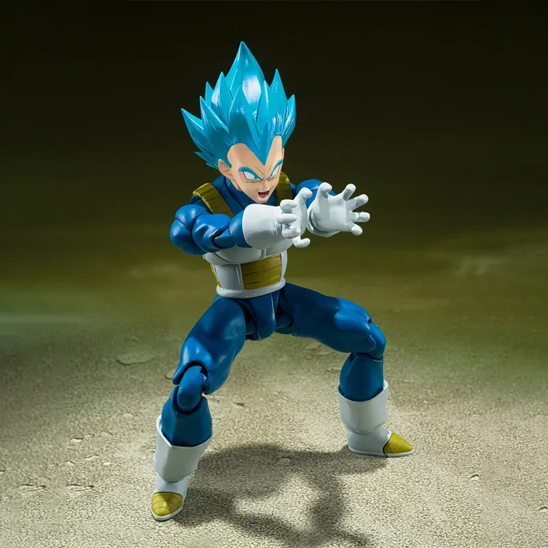 In Stock BB Bandai Anime Action Figure Dragon Ball Z SHFiguarts Super Saiyan God Blue Vegeta IV Prince Finished Model Toy Gift