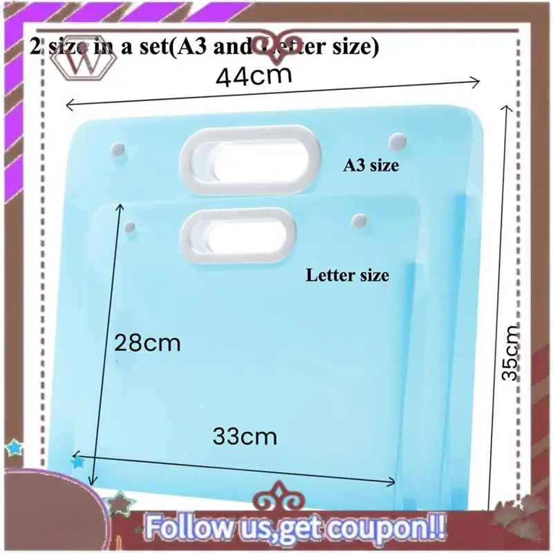 ABBG-2Pcs حافظة تخزين فنية من البلاستيك للرسم الماسي، حاوية رسم للطلاب، أعمال فنية متينة للأطفال