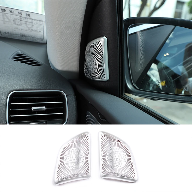 لمرسيدس بنز GLE GLS الفئة W167 V167 X167 2020-2022 باب السيارة A-عمود مكبر الصوت مكبر صوت غطاء تزيين ملصق #1