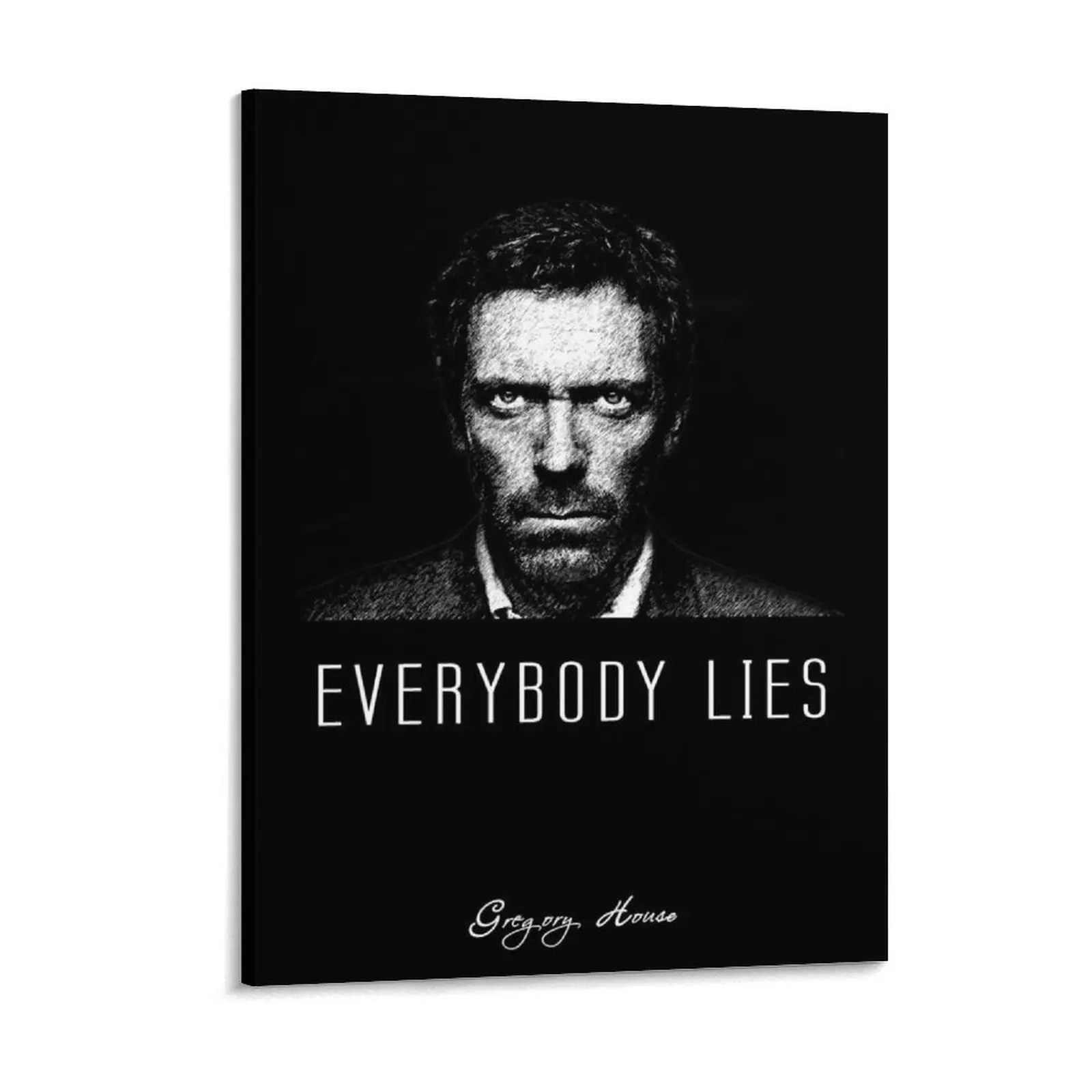 

Dr Gregory House Canvas Painting Poster Garage Printing Wall Plaque Custom Wall Decor Framed Wall Paintings