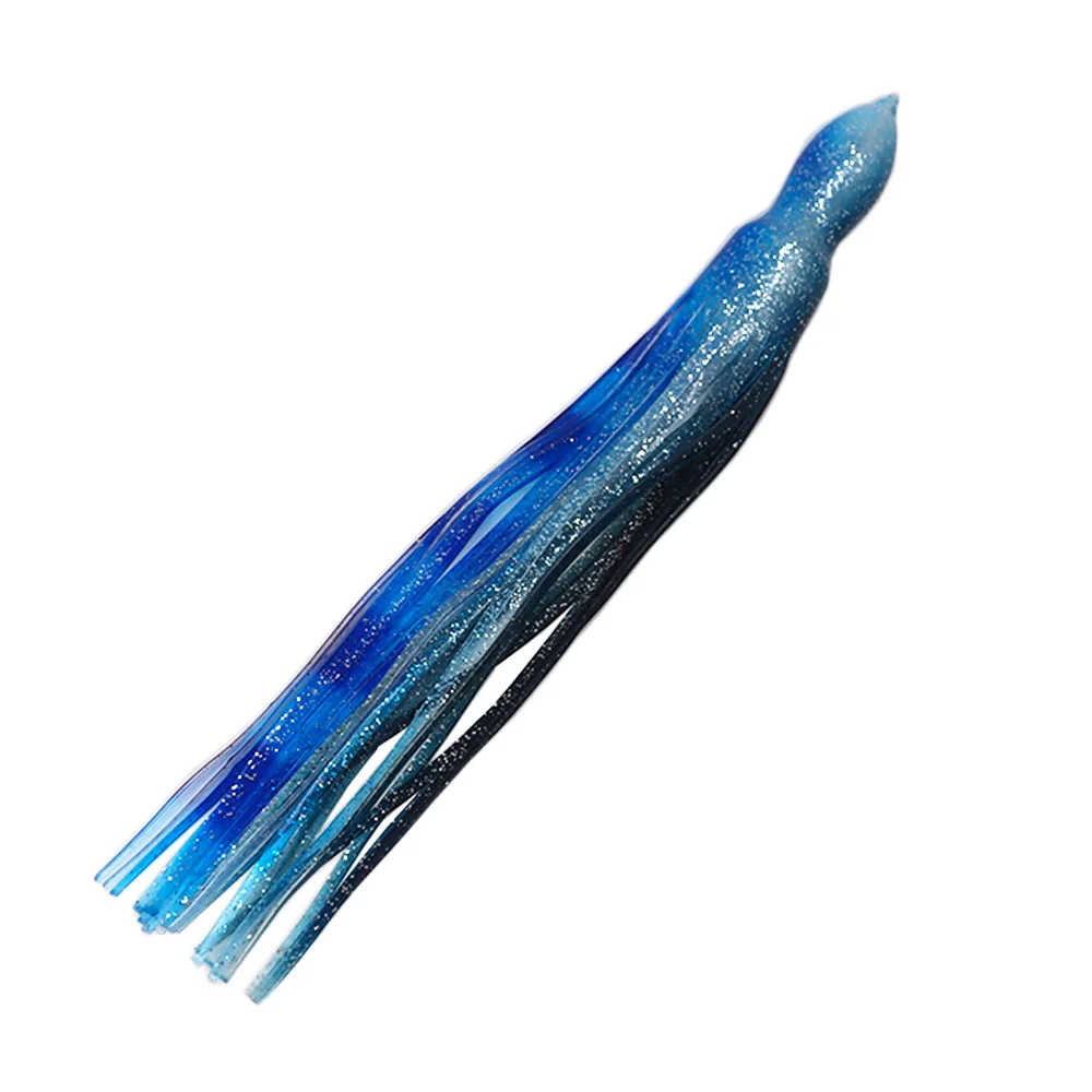 Thunfisch-Köder Big Game Marlin-Röcke Weiche Tintenfisch-Köder 10 Stück 12 Zoll Gummi-PVC-Angelköder zum Schleppen Ersatz-Oktopus-Röcke Köder – Detail 11