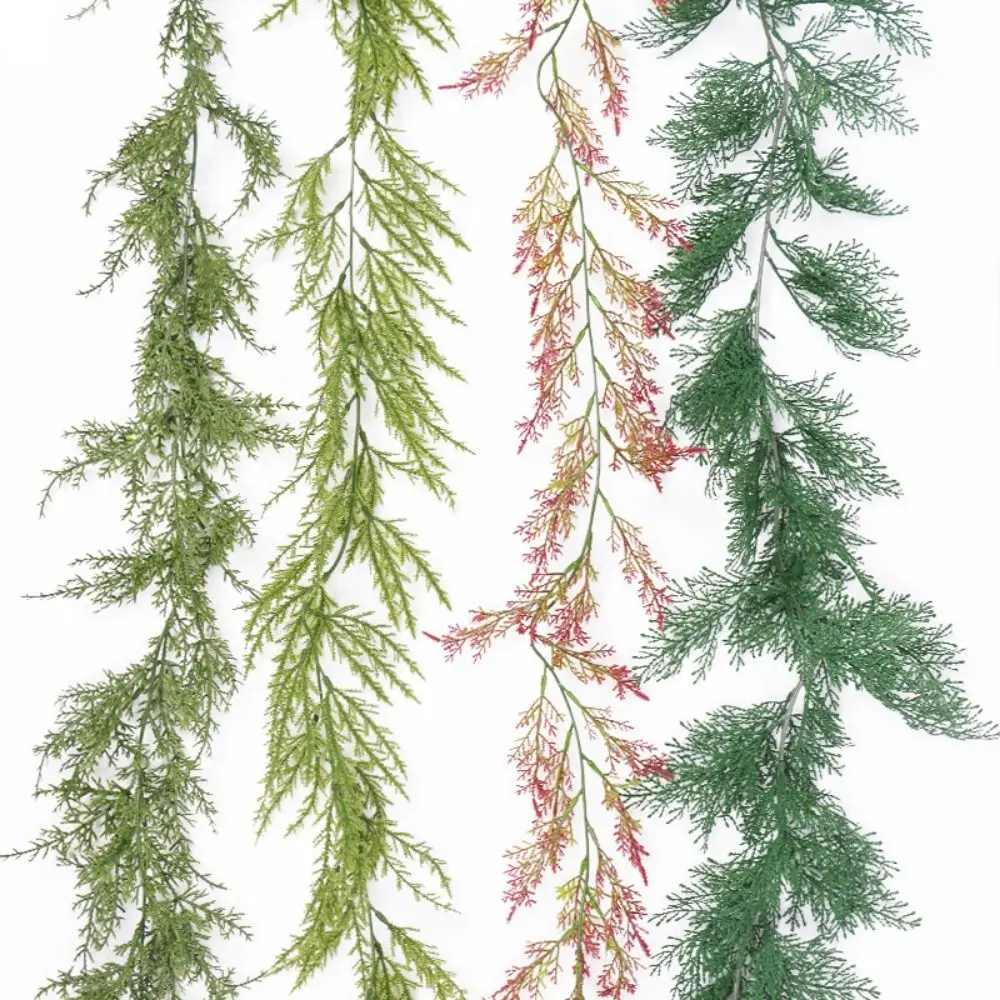 جديد الأخضر عيد الميلاد الصنوبر جارلاند 180 سنتيمتر لوازم الحفلات نابض بالحياة الصنوبر الكرمة شجرة عيد الميلاد زخرفة البلاستيك الاصطناعي الصنوبر عيد الميلاد #5