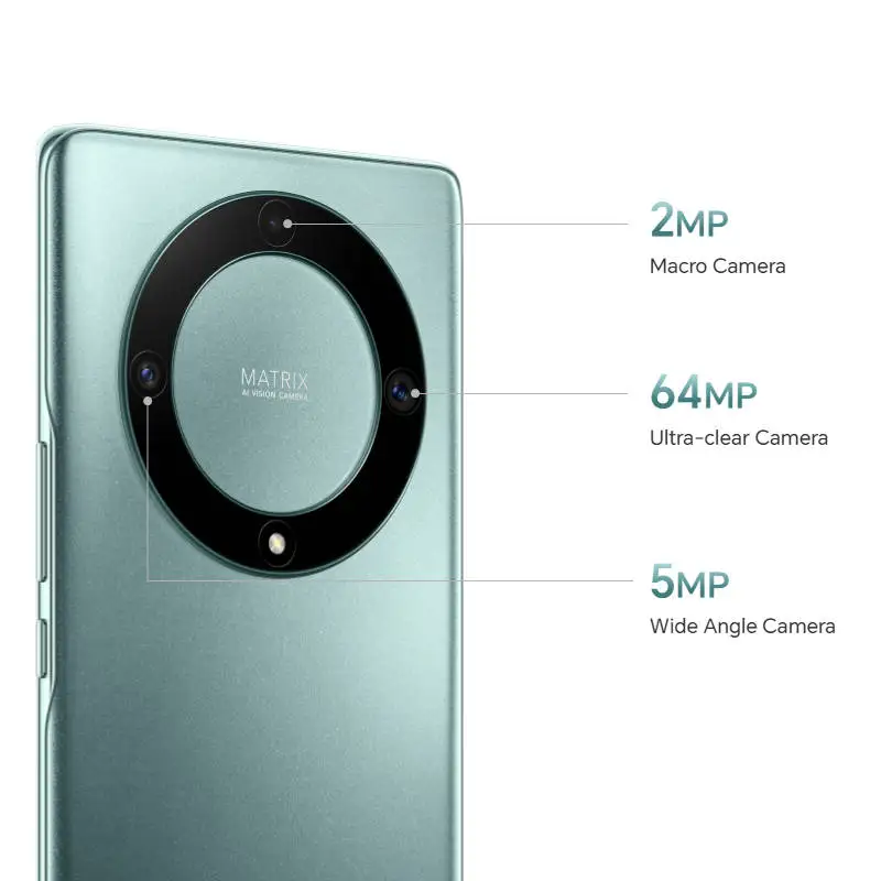 هاتف Honor Magic5 Lite 4g الذكي CPU Snapdragon 695 AMOLED شاشة 6.67 بوصة كاميرا 64 ميجابكسل 5100 مللي أمبير 40 وات شحن هاتف أندرويد مستعمل