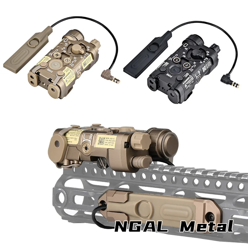 

Тактический светодиодный фонарик LA23 NGAL Airsoft, металлическая версия, красный, зеленый, синий, ИК-указатель, охотничье оружие, разведчик, подходит для рейки 20 мм