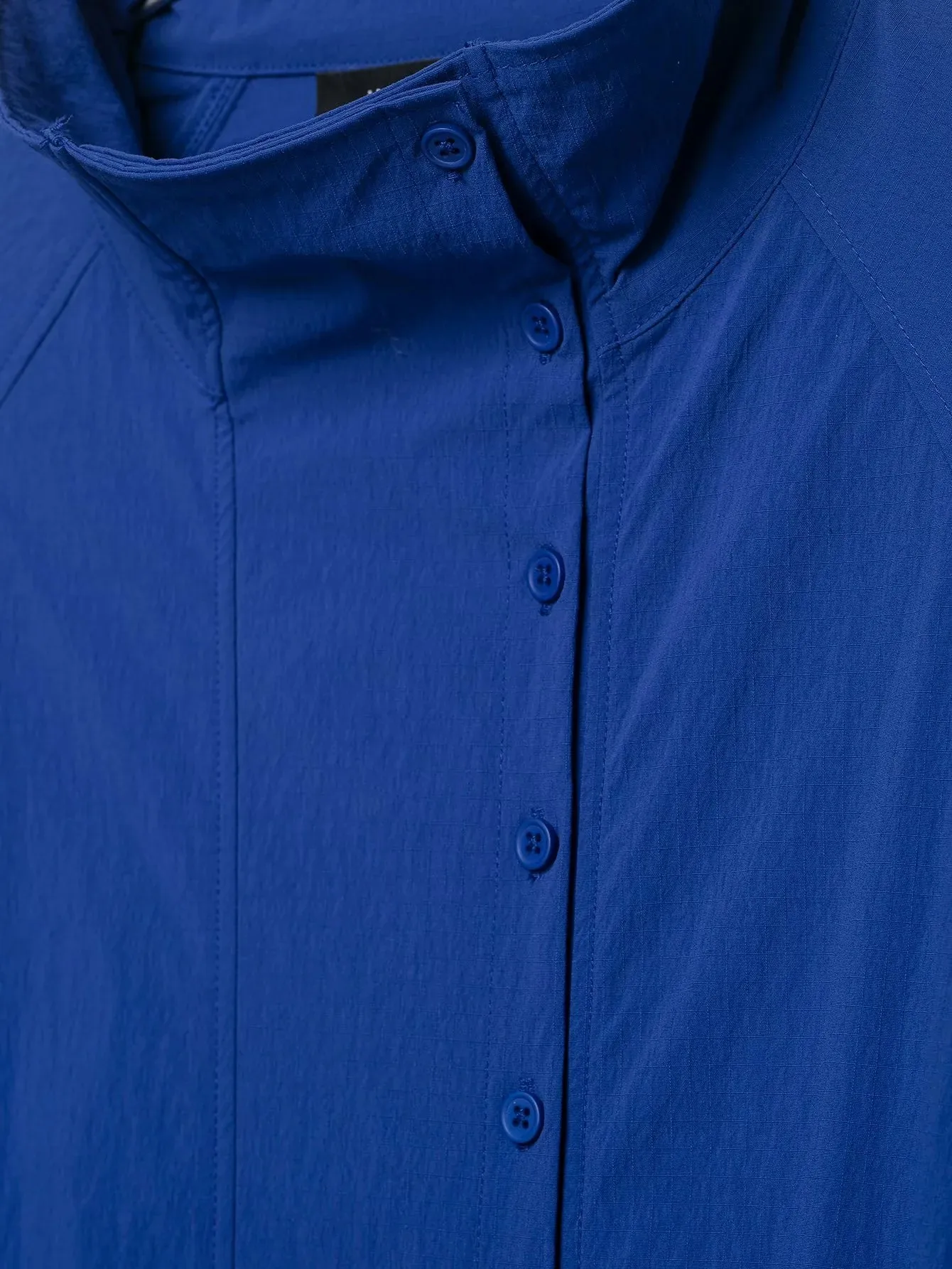 Damen Vintage Blaue Einreihige Jacken Damen 2026 Herbst Neue Schicke Lässige Faltenärmel Stehkragen Mäntel High-Street Damen Oberteil – Detail 5