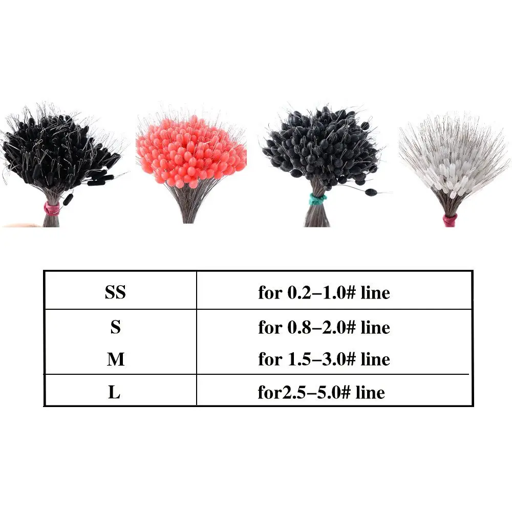 

Accessories Black Transparent Rubber Stopper Cylindrical Fishing Connector Fishing Floater Fishing Bobber Silicone Space Bean