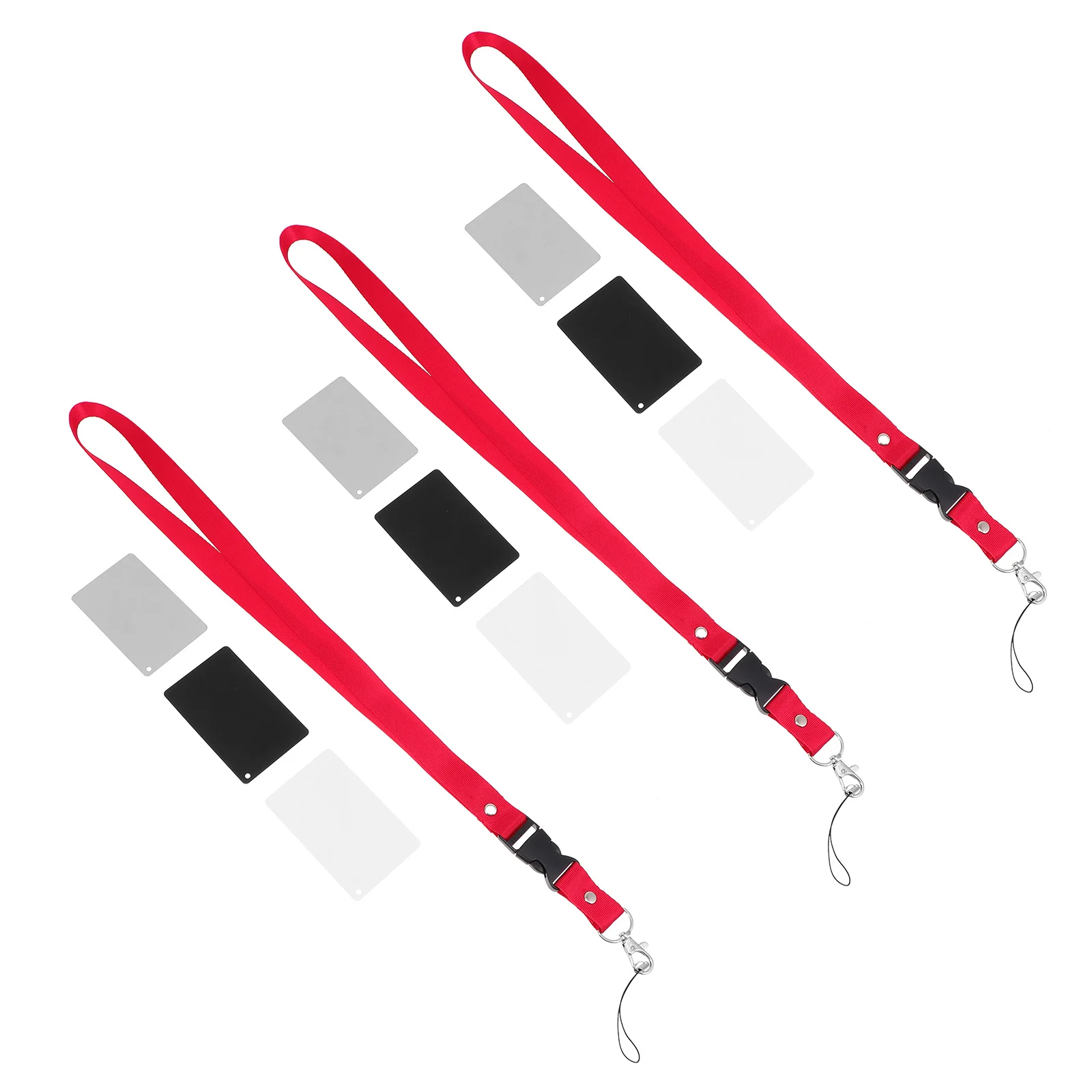 9 قطع بطاقة توازن بيضاء للتصوير الفوتوغرافي لفيلم الفيديو كاميرا مدقق قوي مقاوم للماء محايد رمادي أبيض أسود معايرة عدة #4