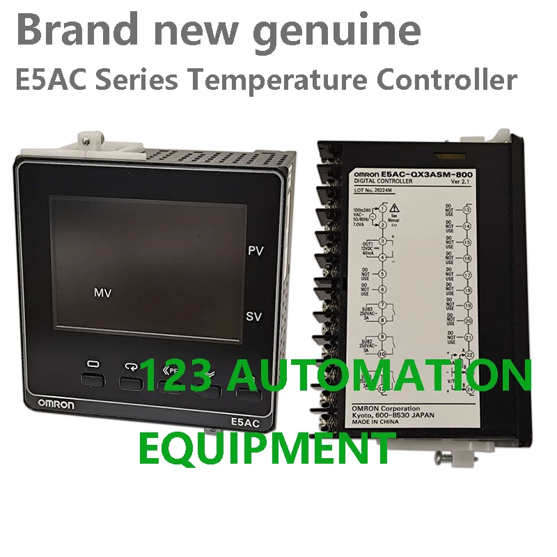 Autentico nuovo Omron E5AC-CX3ASM QX3ASM RX3ASM PR2ASM-800 804 808 Regolatore di temperatura Interruttore Morsettiera a vite Tipo