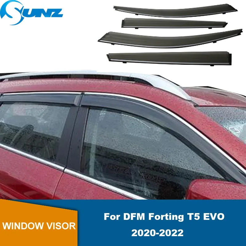 Window Deflector For DFM Dongfeng Forting T5 EVO 2020 2021 2022 Door Visor Window Visor Weathershields Sun Rain Guard Deflectors