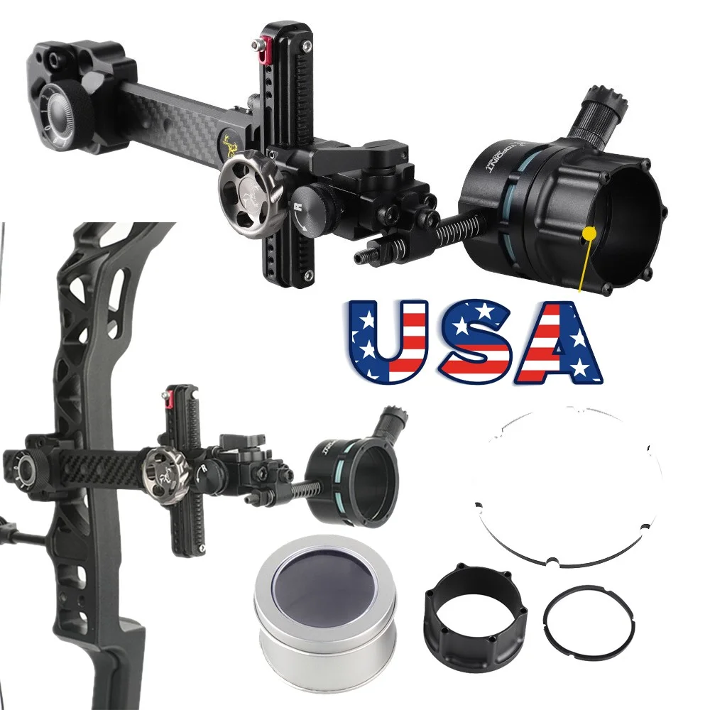 

Инструмент для прицеливания, блочный лук, одноконтактный прицел, объектив 4/6/8x, карбоновый стержень, регулируемый уличный охотничий лук, аксессуары для стрельбы по мишеням