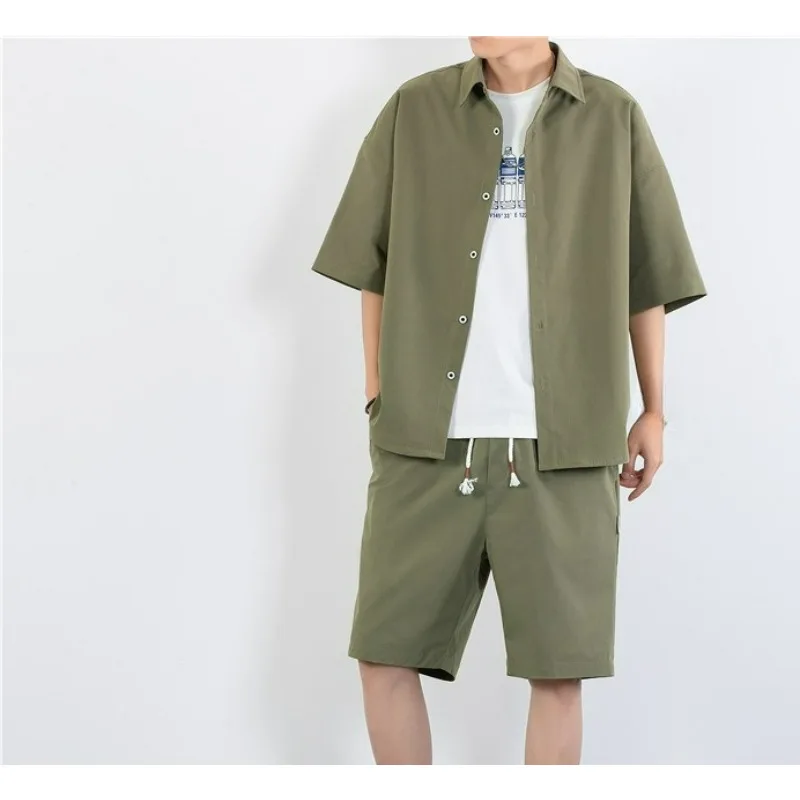 

Summer Men's Cycling Set Quick Drying Breathable Cool and Casual Outdoor Hiking Fishing Tourism Camping Men's Beach Vacation Set