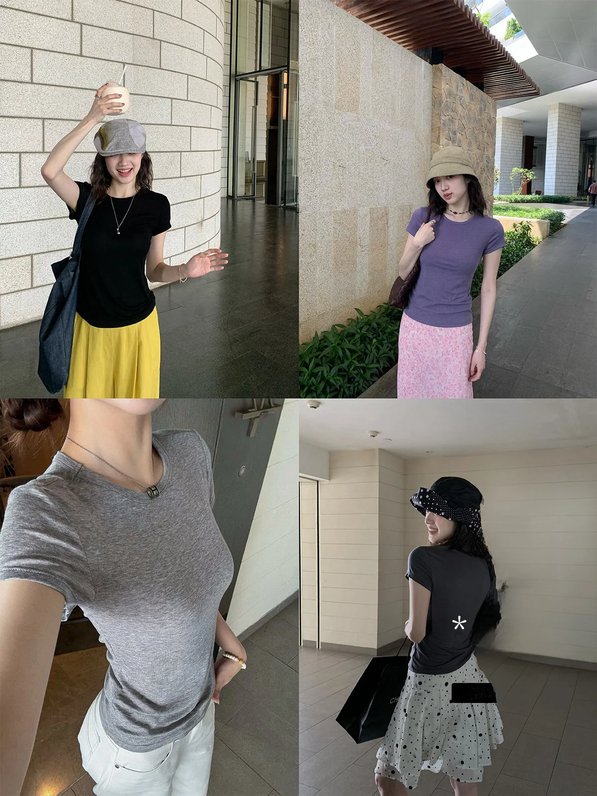 

High Quality Skin Feeling Sleeveless round Neck T-Shirt Wool Blend Slim Fit Shoulder Wool Lyocell Elastic Casual Style Tee