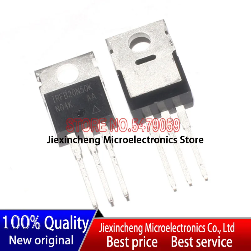 Новинка, оригинальный МОП-транзистор IRFB20N50KPBF IRFB20N50K IRFB20N50 TO-220 FB20N50K 20A 500V TO220, 10 шт.