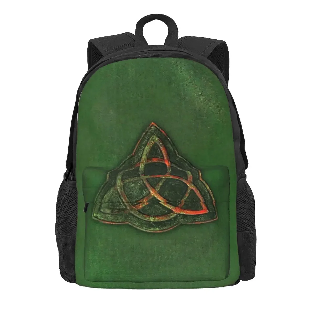 

Book Of Shadows Charmed Triquetra Design Backpack Daypack Large Capacity BookBag School Bag Shoulder Bags for Men Women