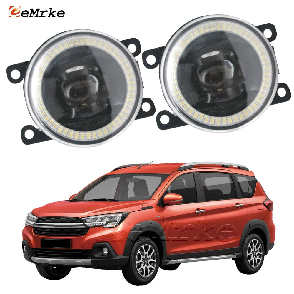 

LED Angel Eye Driving Lamp DRL Ring for Suzuki XL7 XL6/ Ertiga XL7 2019 2020 2021 Car Fog Lights Assembly Headlights with Lens