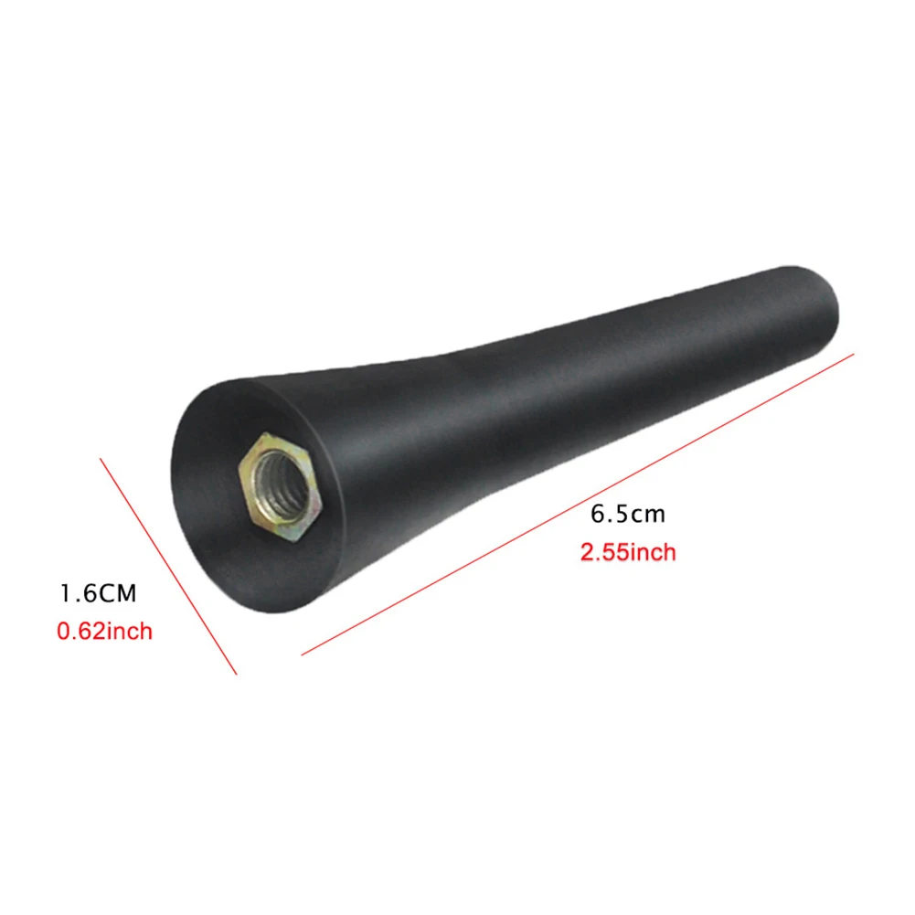 

Aerial Car Antenna Replacement Roof Mount Radio Vehicle With Screws 2.6in 6.5cm Length Accessories Auto Black Fittings