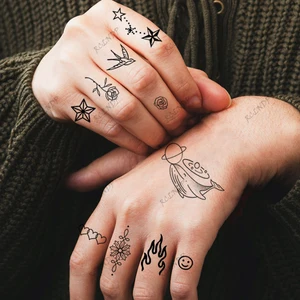 أعلى 12 مبيعات القلب الوشم مع رسالة داخل - No8