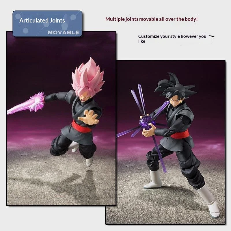 S.H.Figuarts Dragon Ball Super Figure, Goku Black Rosé Zamasu Articulated Collectible Anime Gift view 2