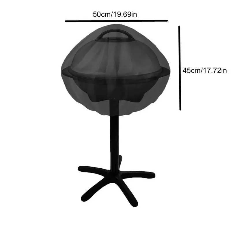 Barbecue Grill Cover Oxford Cloth Silver Coating Cover For George Foreman Small Round BBQ Grill Cover Waterproof Fan Covers Out