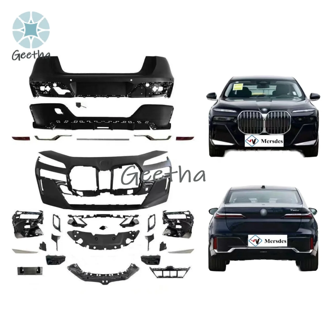 

Car Body System Luxury Type for BMW BMW 7 Series G70 Lowered and Raised 760 M Sports Bodykit 2023+ for 735LI 740LI
