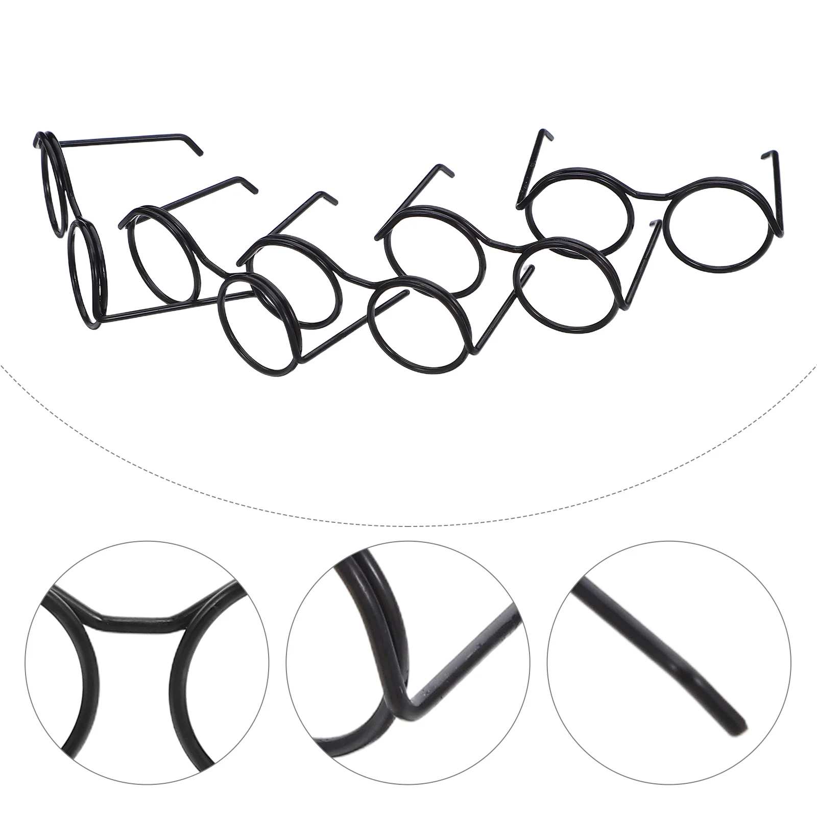 

50 Pcs House Mini Glasses Craft Miniature Dollhouse Frames Small DIY Picture