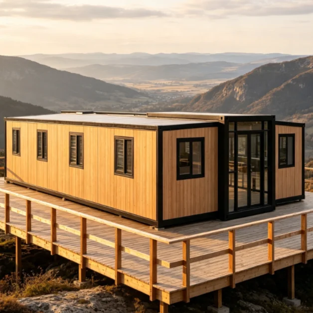 Luxury 3 Bedroom Granny Flat Expandable Container Home Modern Prefabricated House Quick Build Prefab Living Mobile Home