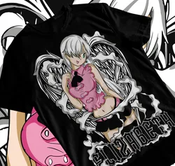 Anime Manga Meliodas Japanese Seven Deadly Sins Elizabeth T-Shirt Soft Tee