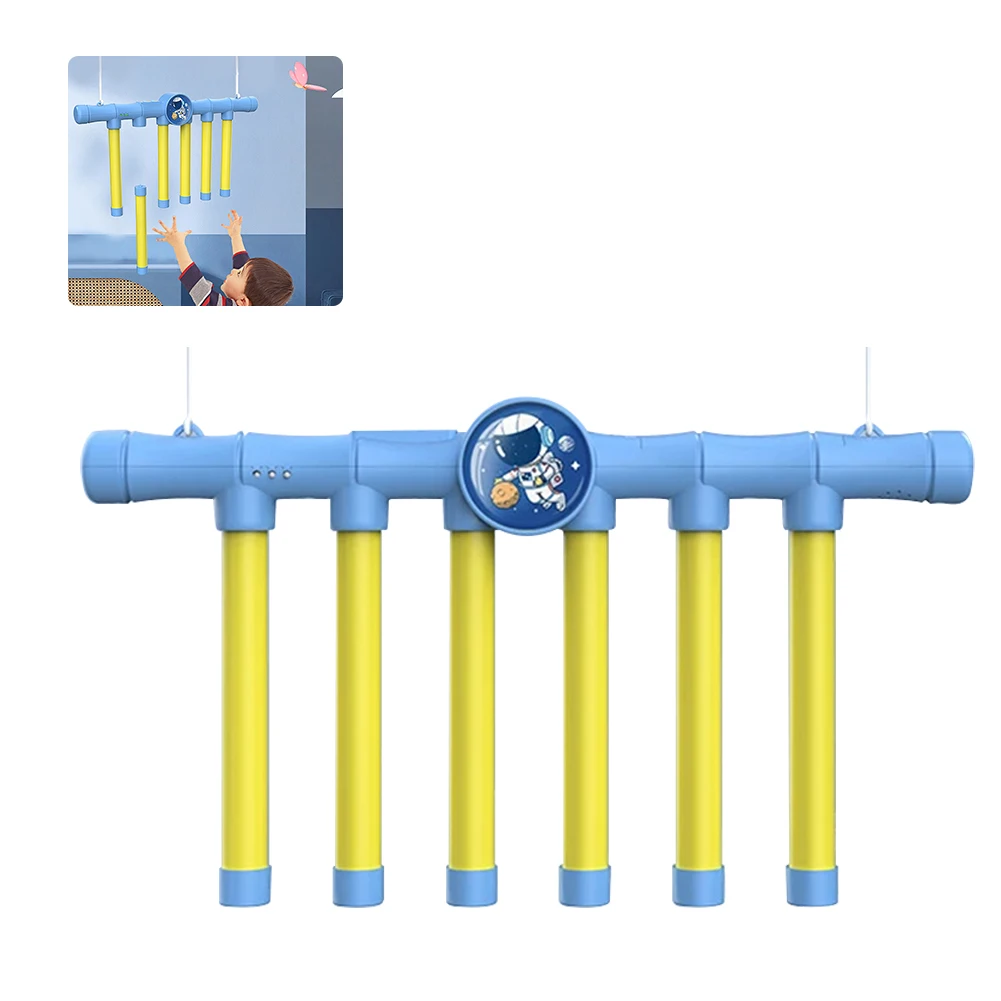 Macchina per catturare bastoncini Giocattolo per addestramento a reazione rapida alimentato a batteria Gioco per catturare palline a 3 velocità regolabile per il giardino scolastico domestico