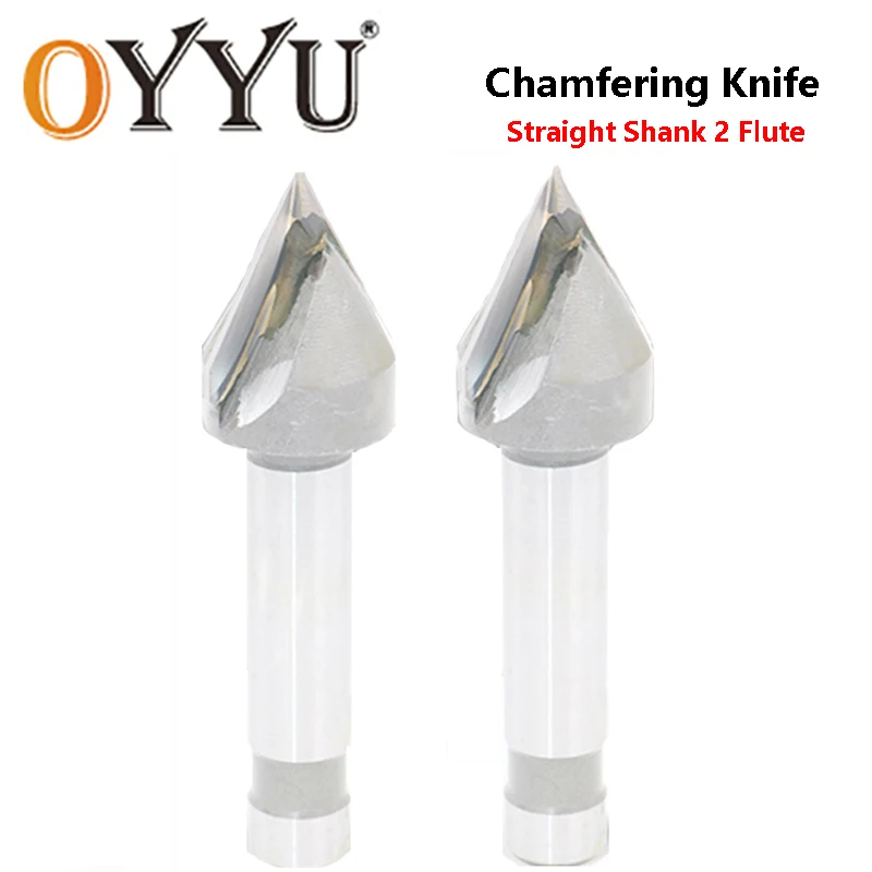 OYYU 60 90 120 Degree 2 Edge 16x90x12 30x120x16 20mm Hard Carbide Alloy Straight Shank Handle Chamfering Knife Tools Countersink