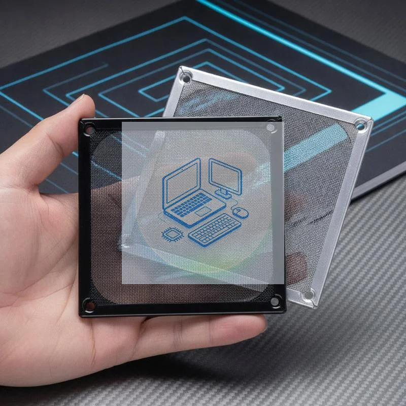 Magnetic PC Case Fan Dust Filter Mesh Cover 60/80/90/120mm Chassis Cooling Fan Dust‑proof Net Guard With Mount Holes