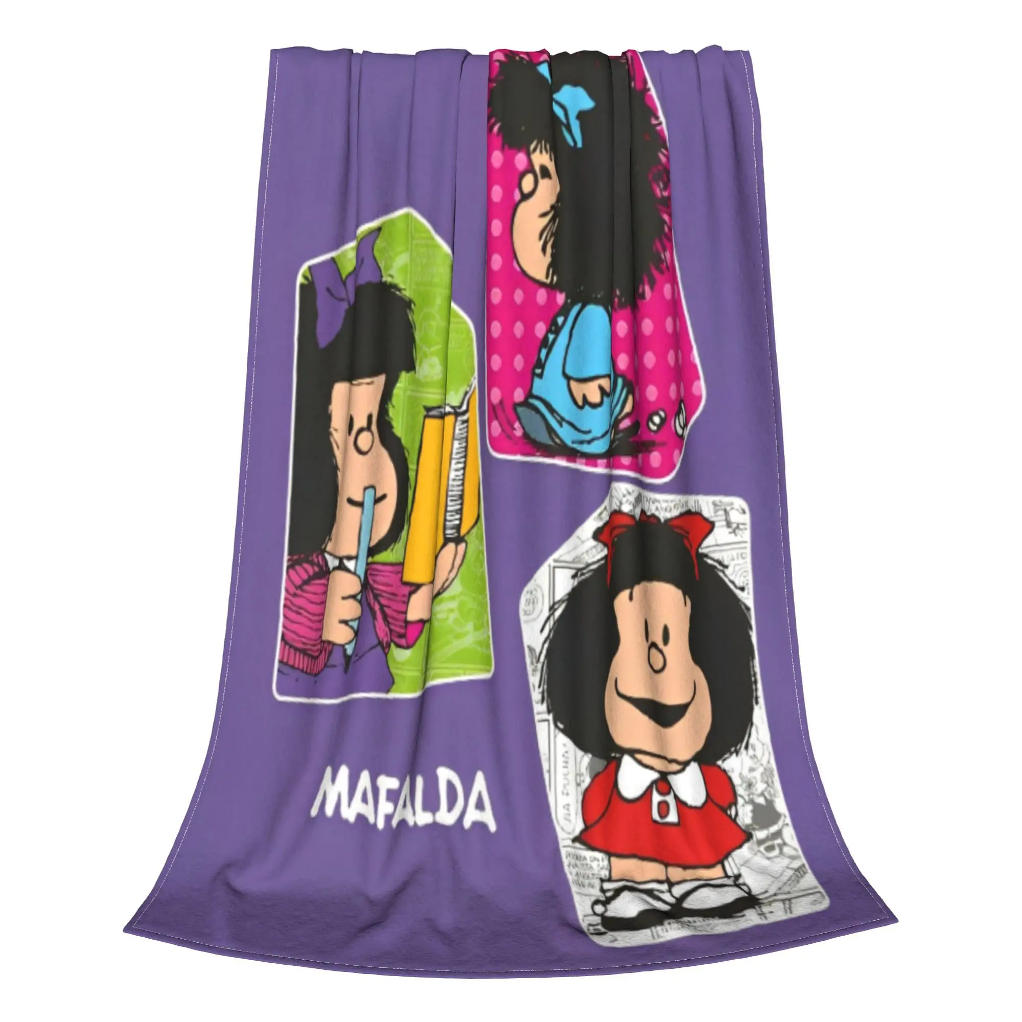 Y2K Mafaldas manga anime cartoon  Blankets Soft Flannel  Relax Throw Blankets Machine Washable