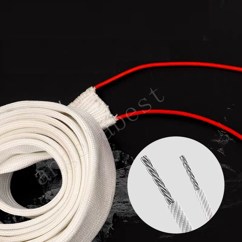 220V RDB Type Fiberglass Electric Heating Belt Tropical Hairline Glass Fiber Heating Line 220V 1m/2m/3m/4m/5m