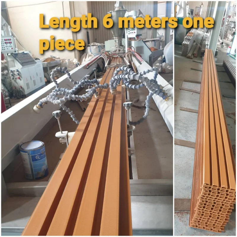 custom.WPC Wall Panel 3d Ceiling Cover Outdoor WPC Fluted Wall External Decorative Exterior Wall Panel WPC Facade Cladding