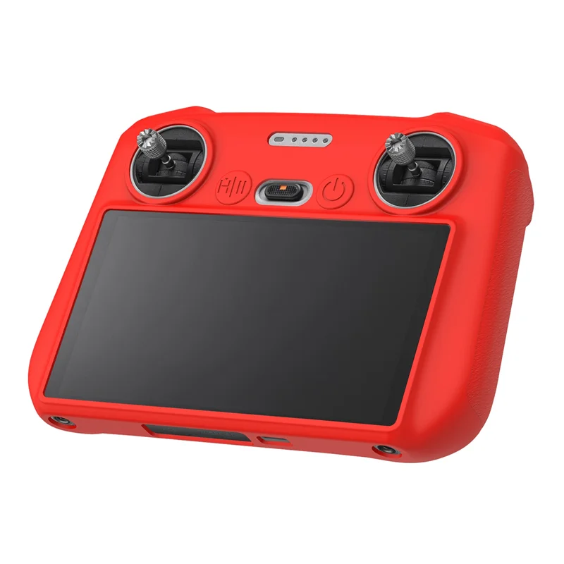 For Dji Mavic 3 Classic/Mini 3 PRO Silicone Case Non-Slip Protective Cover with Screen Remote Control Camera-Red