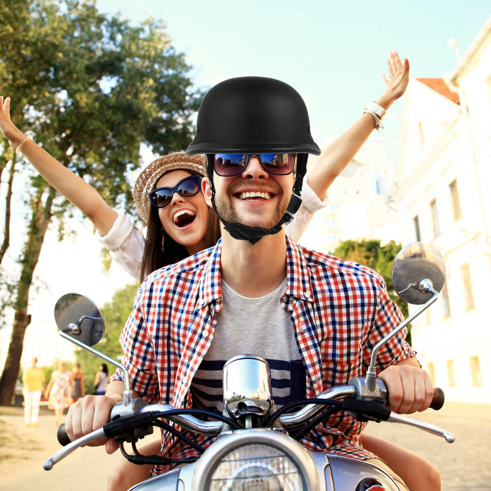 

Lightweight Black Half Face Motorcycle Cycling For Motorcycle Riding Outdoor Sports Summer