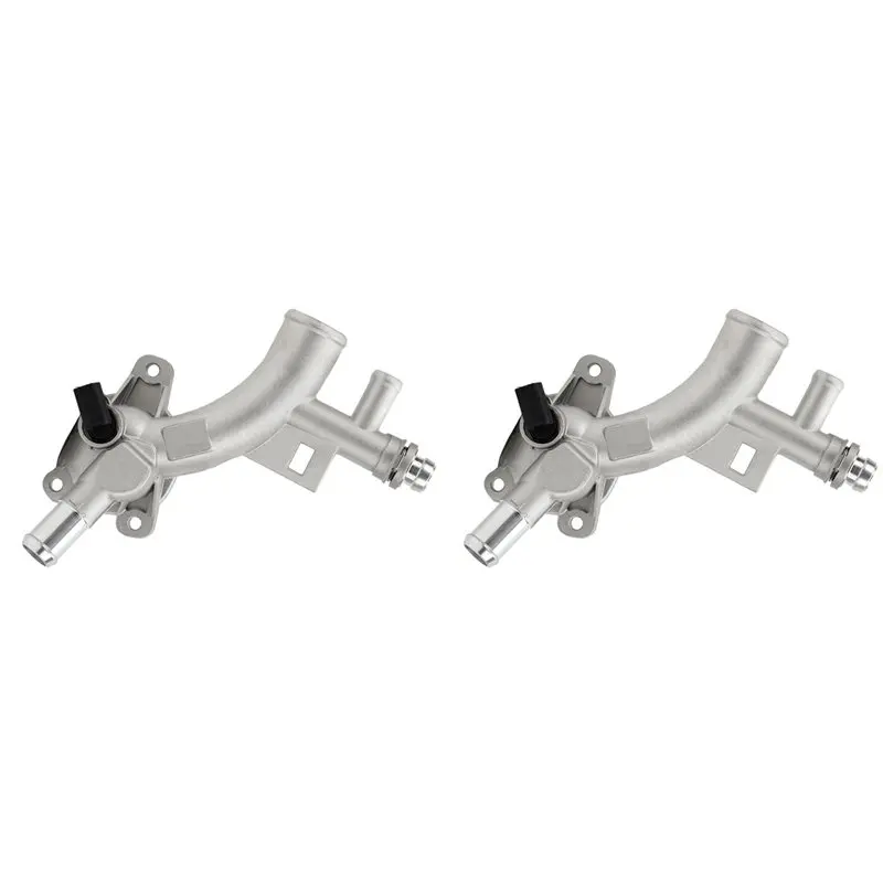 2X Coolant Outlet Thermostat Housing 25193922 55565334 1511105 902846 For Cruze Sonic Trax Opel Buick
