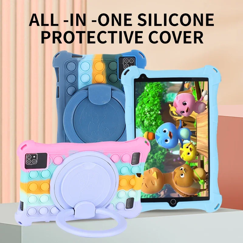 8 Inch Android kids tablet pc for  children learning kids' tablets tablette with colorful silicon cases