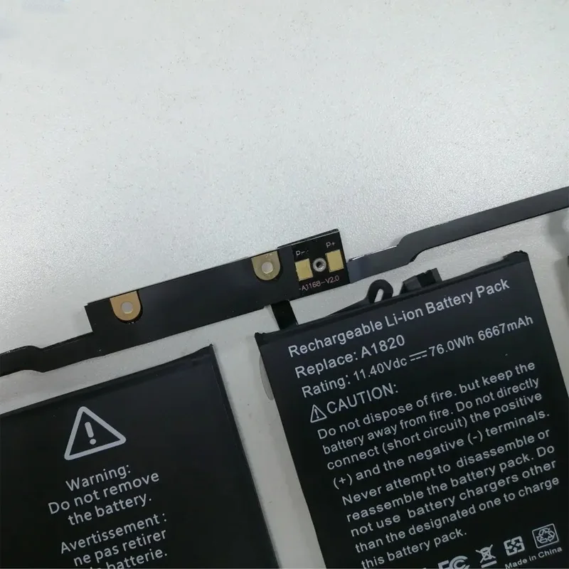Imagem -02 - Jgtm-substituição da Bateria do Portátil para Macbook Pro 11.4v 76wh A1820 15 Polegada A1707 Late 2023 Mid 2023 Touch Bar Emc 3162 3072