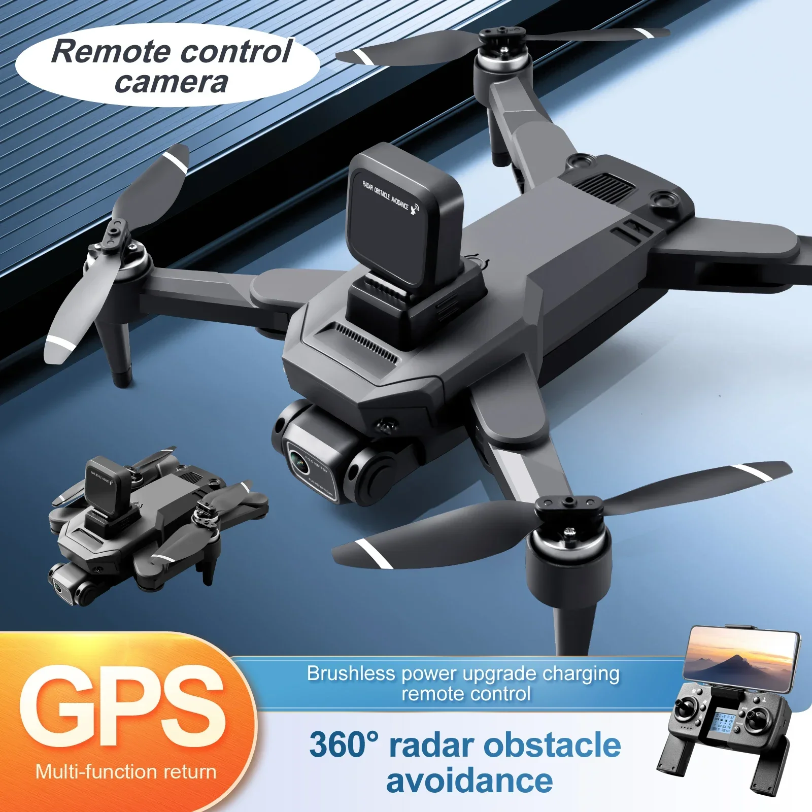 S109 Brushless Drone GPS 5G Remote Control HD Transmission Ultra Long Range Electric Resistant Optical Flow 3KM Dron Toys Gift