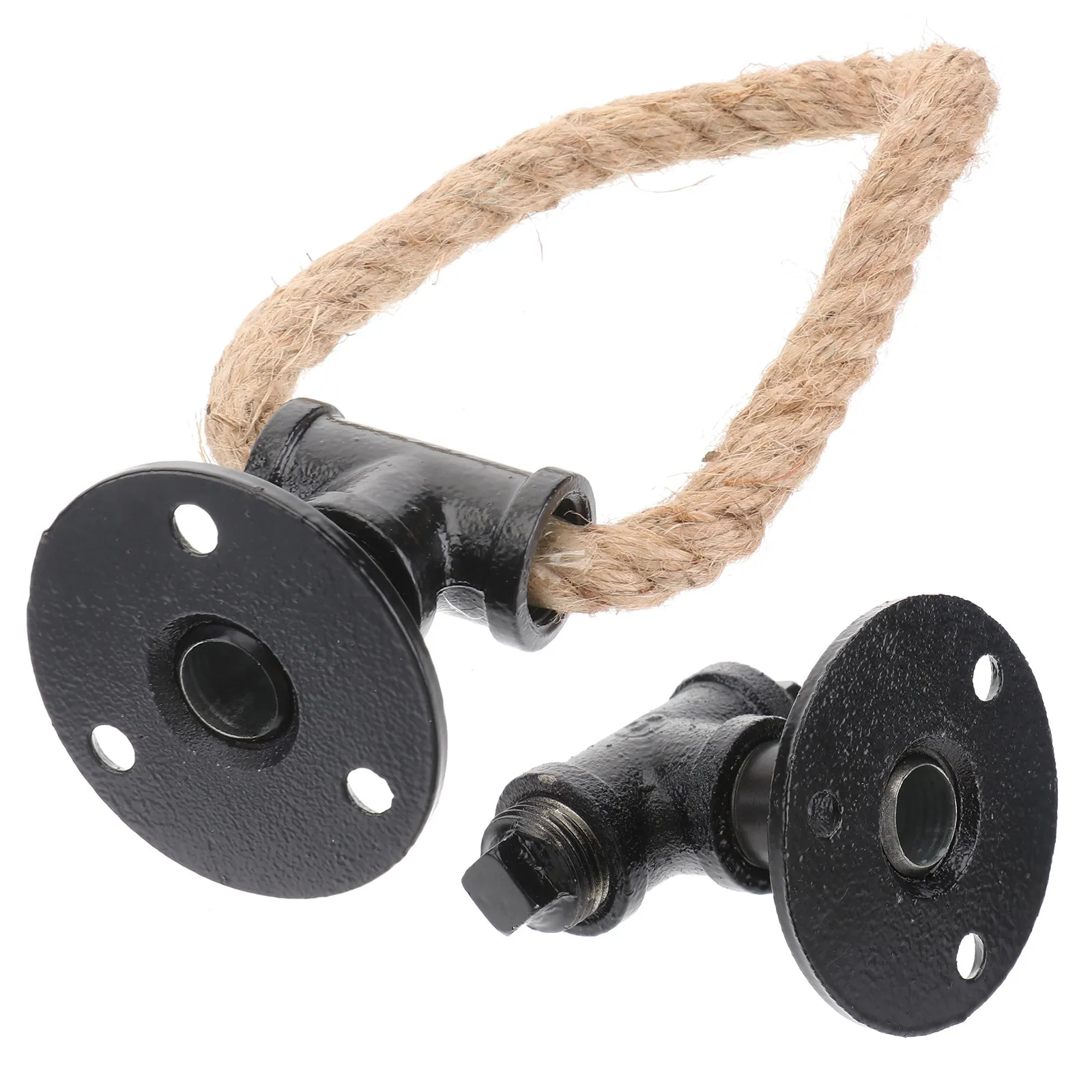 

2 шт. ручки-кнопки в ретро-стиле из железа и натурального джута для шкафов, ящиков, комодов, гардеробов, домашнего декора