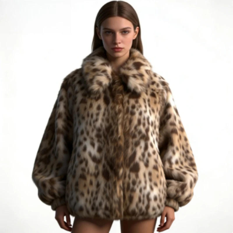 

Новая женская одежда осенне-зимнего сезона: модная универсальная куртка с эффектом меха в европейском и американском французском стиле.