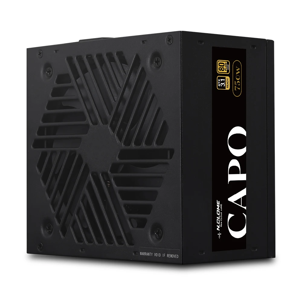 Encloum Capo 750W 80Plus Gold Full Modular Atx 3.1 Black Computer Power Supply Power Supply Unit